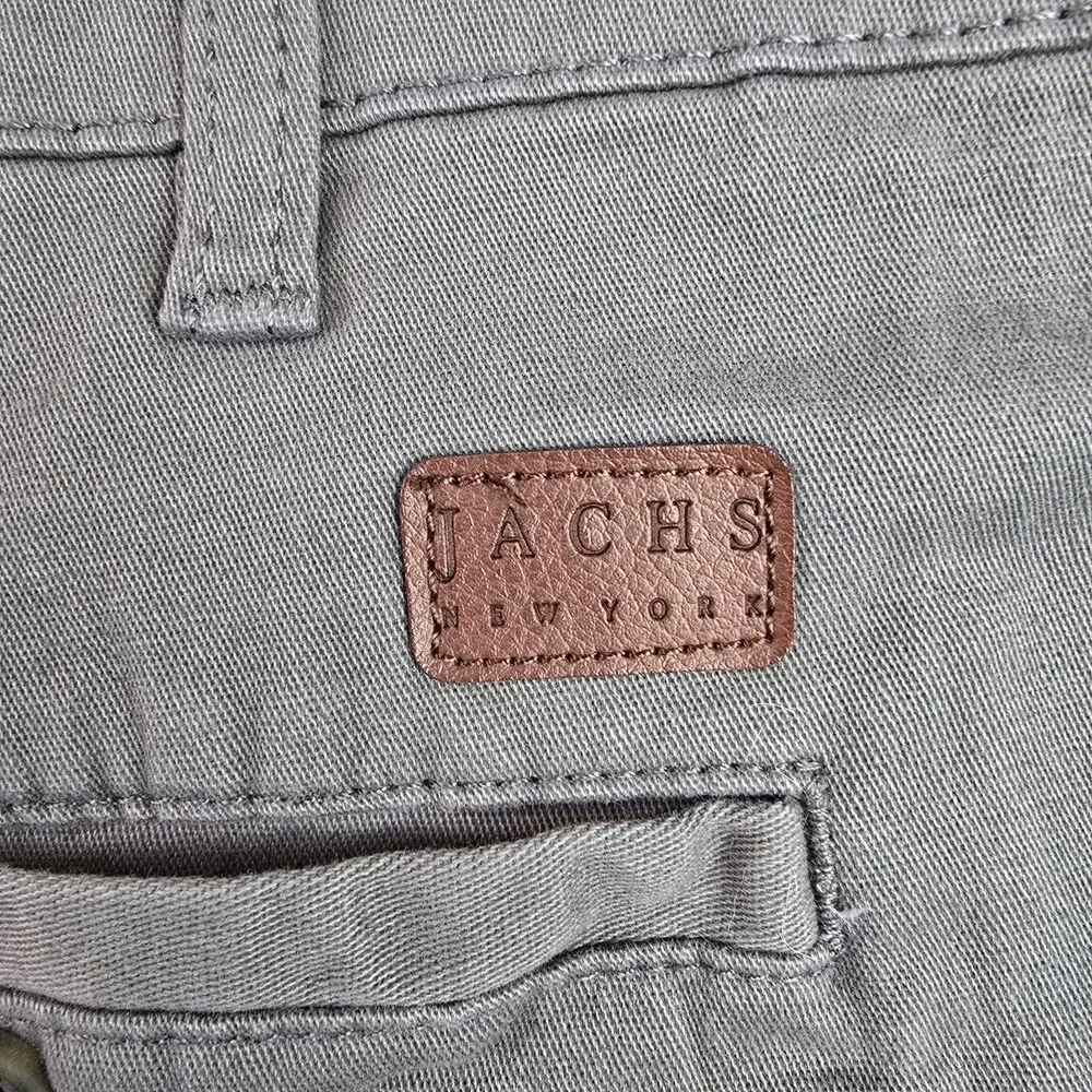 JACHS New York Gray Chino Shorts Size 40 Stretch Casual Golf Summer Cotton - Picture 3 of 8